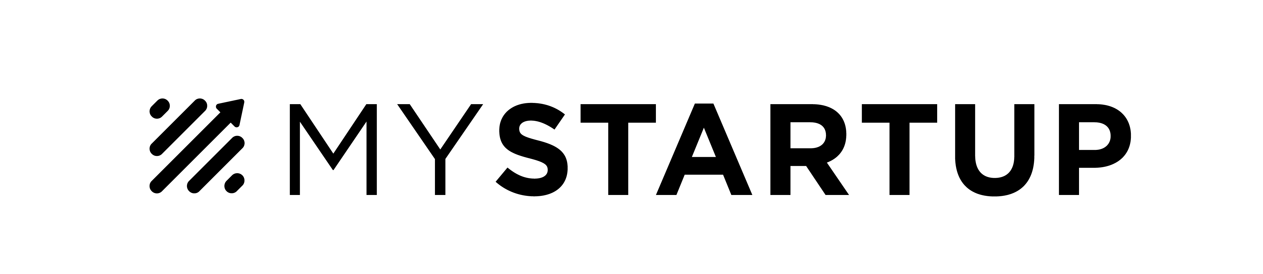 Black MYStartup Logo